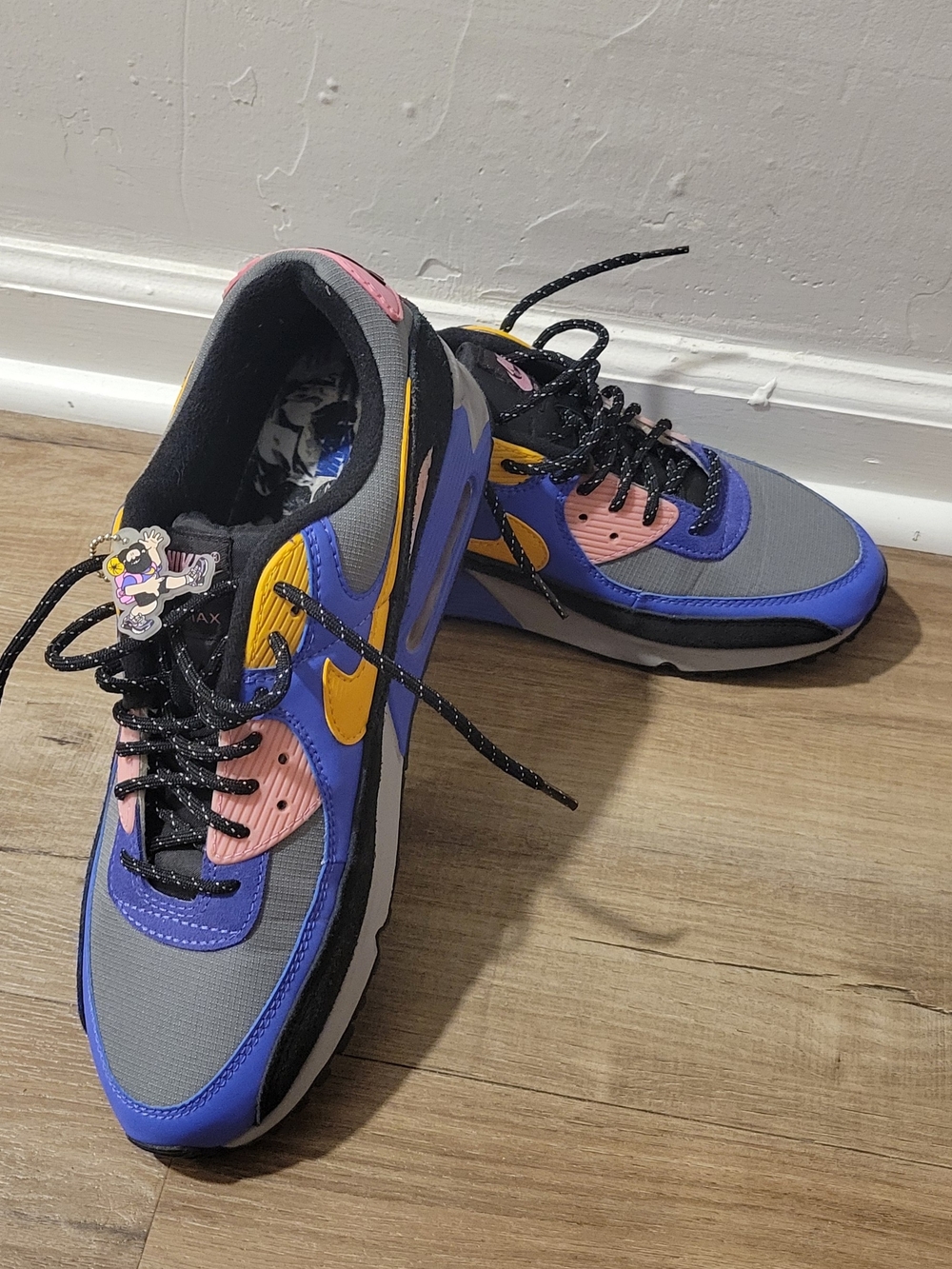 Nike Men’s Air Max Colorblock Sneaker - Gray/Purple/Yellow/Pink